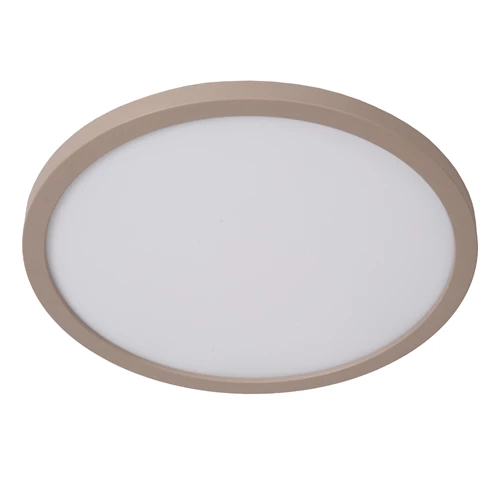 Lucide RINUS - Plafonnier Salle de bains - Ø 30 cm - LED - CCT - 1x18W 2200K/3000K - IP44 - Opalin - Essential - éteint